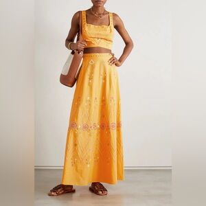 NWT Emporio Sirenuse Cinderella Crop Top / Camille Stromboli Skirt Set 44 US 8